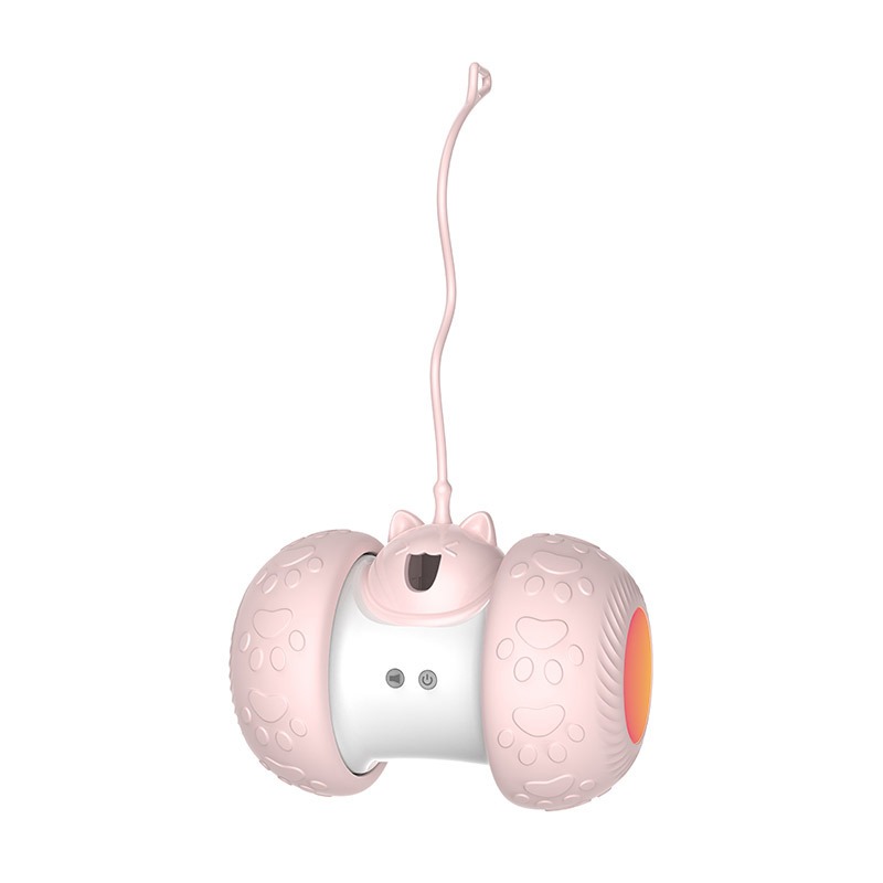 Leaky Led Light Emitting Cat Teaser Ball Charging Electric Rolling Ball Intelligent Balance Car Cat Teaser Toy — image 3