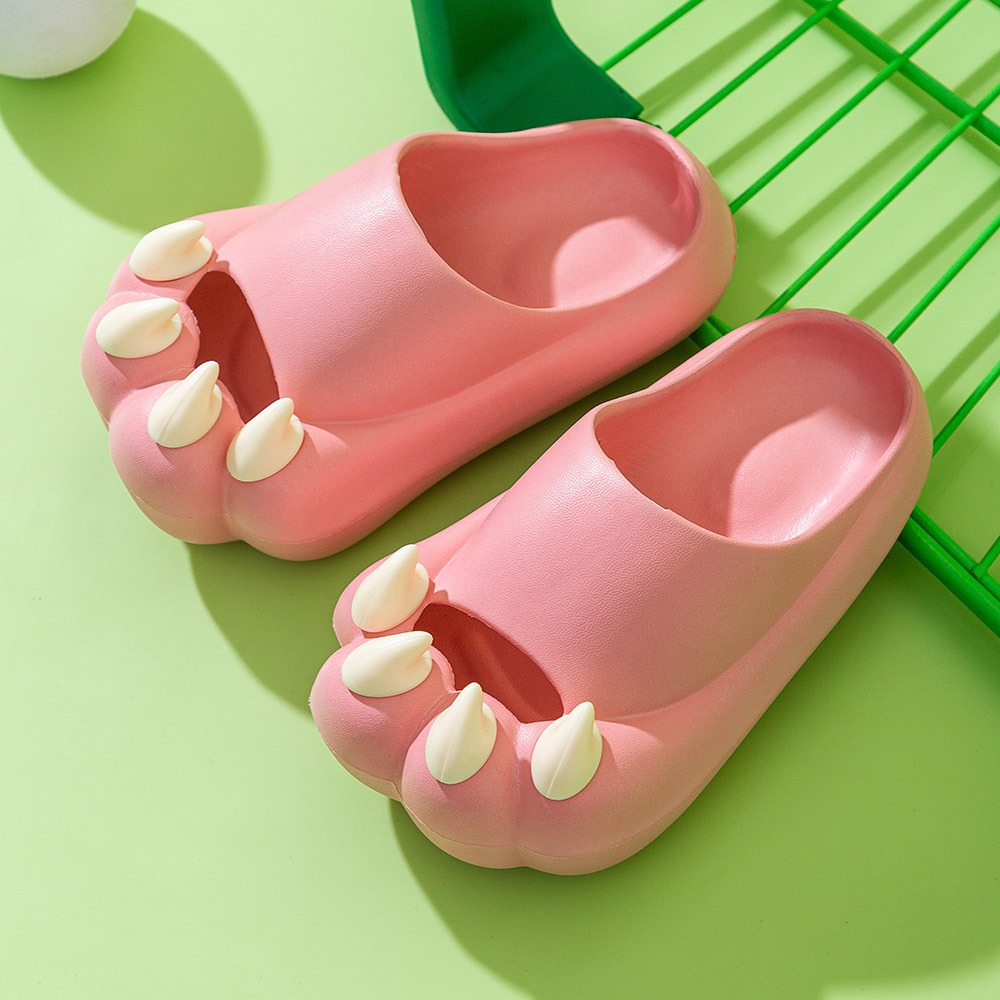 New cat claw sandals and slippers summer men and women shoes indoor soft bottom non slip cute sandals and slippers — image 3