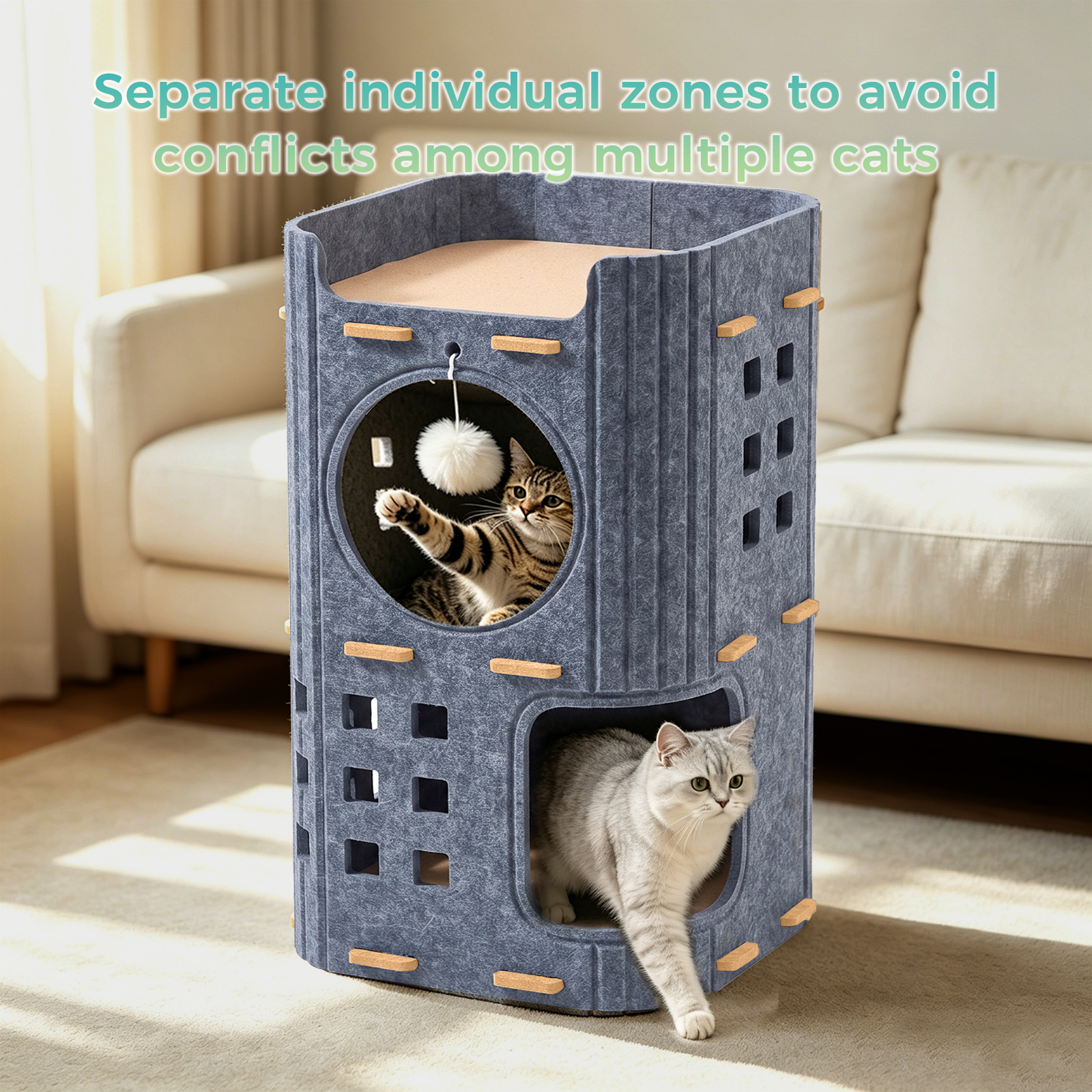 Casa de Mascotas en forma de agujero gris de dos pisos — imagen 8