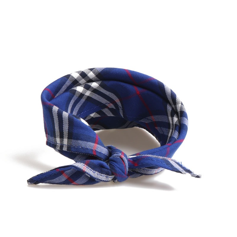 Pet triangle scarf, neck tie, saliva towel, dog scarf, double-layer Scottish British style — image 10