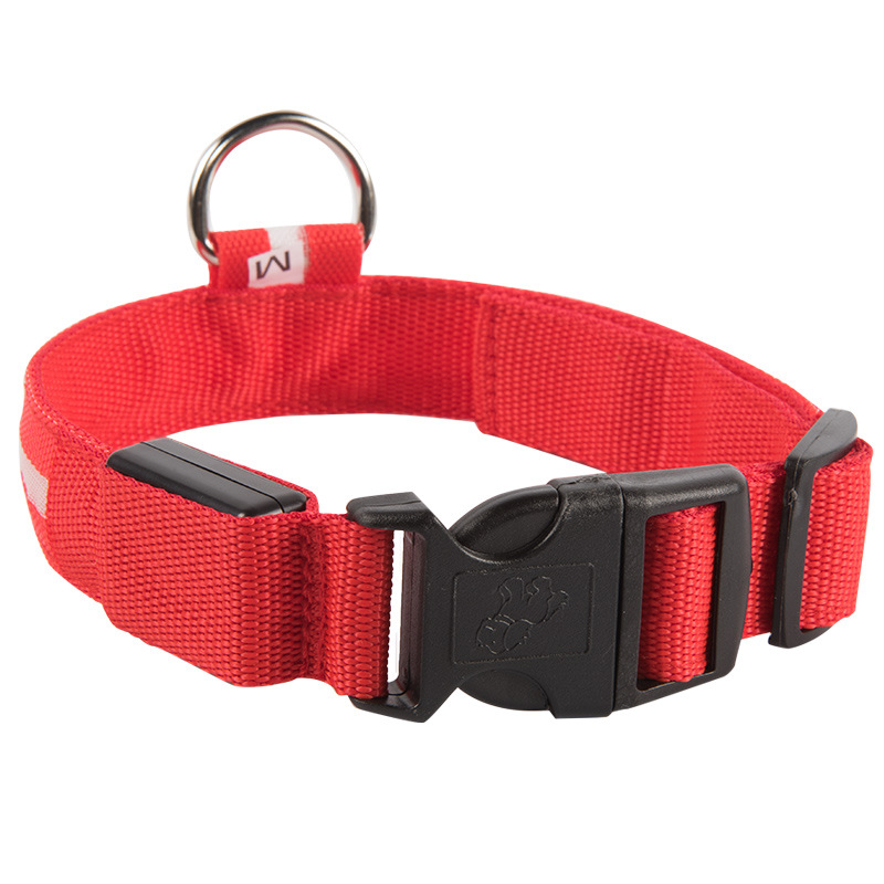 New Pet Led Cat Collar Waterproof Usb Rechargeable Nylon Flashing Light Up Led Dog Collar — image 18