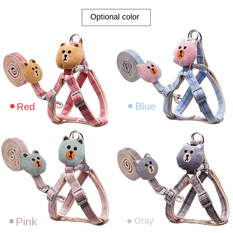 Dog Rope Bear Puppet Dog Traction Rope Adjustable Cat Rope Dog Rope Dog Chain Cat Rope Pet Traction Rope — image 3