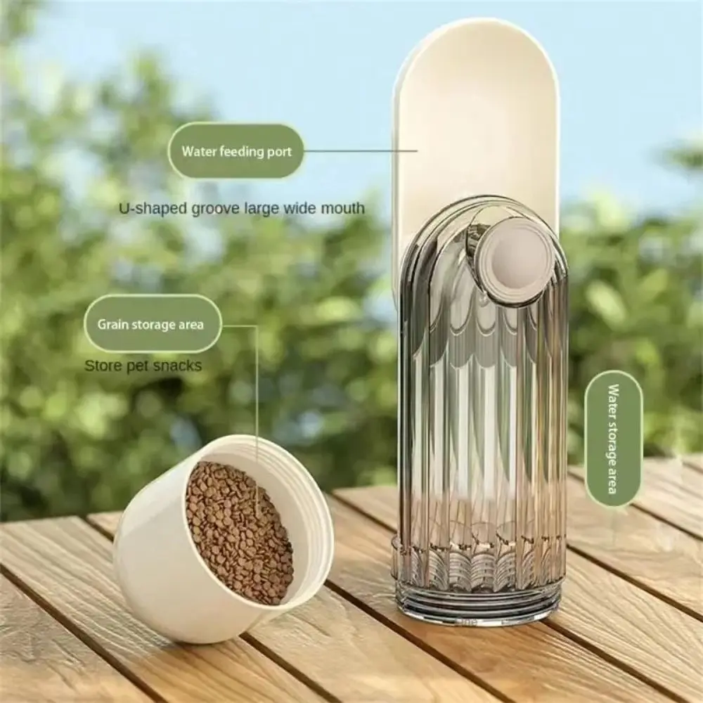 Portable Dog Water Bottle Dispenser 2 in 1 Leakproof Cat Walking Water Cup Multi-functional Drinking Bowl Pet Feeder — image 1