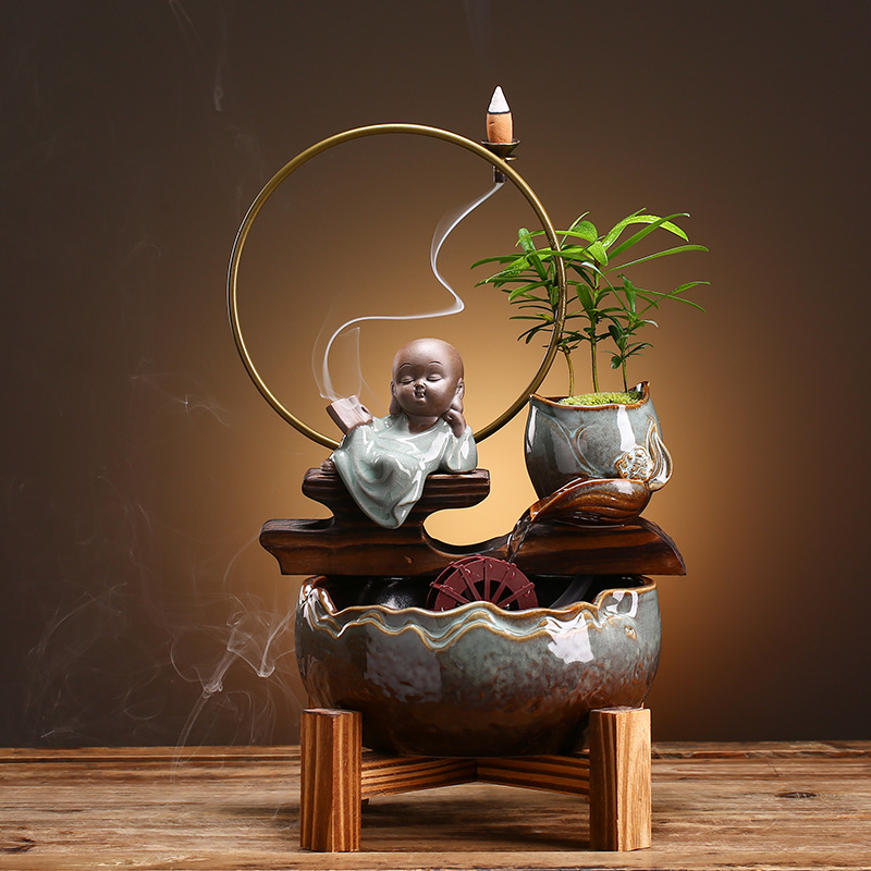 Acuario de Cerámica para Sótano o Mesa de Comedor Pequeño y Creativo — imagen 2