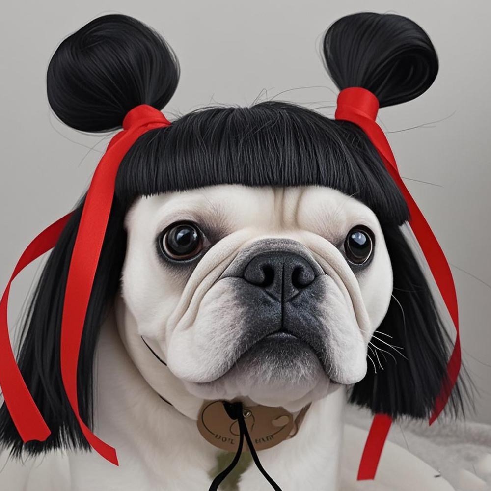 Accesorio de peluche para mascotas con pelo rizado y liso para Halloween — imagen 16