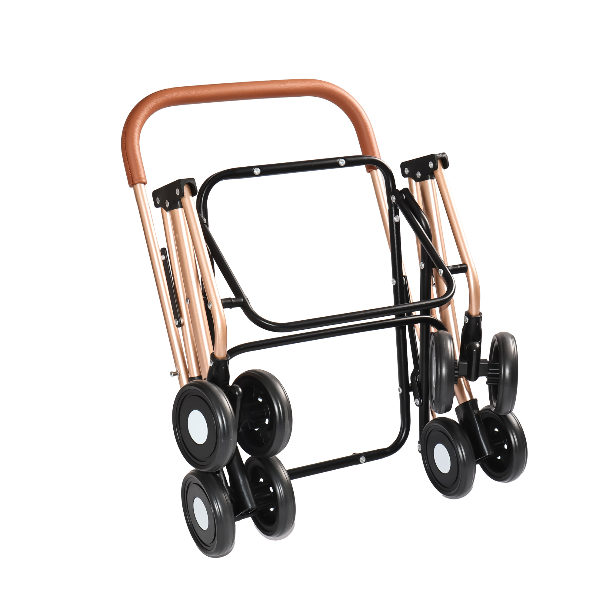 Cochecito Doble para Mascotas 3 en 1 para Perros y Gatos Pequeños y Medianos, Marco Plegable Convertible en Bolso Transportador, Ruedas Antichoque con Sistema de Freno, Doble Correa de Seguridad Fija para Hogares con Varias Mascotas — imagen 2