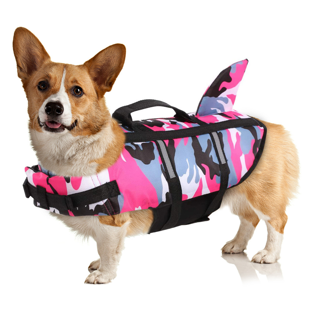 Dog Life Jacket Lightweight Adjustable Velcro Medium to Large Dog Swimwear — image 8
