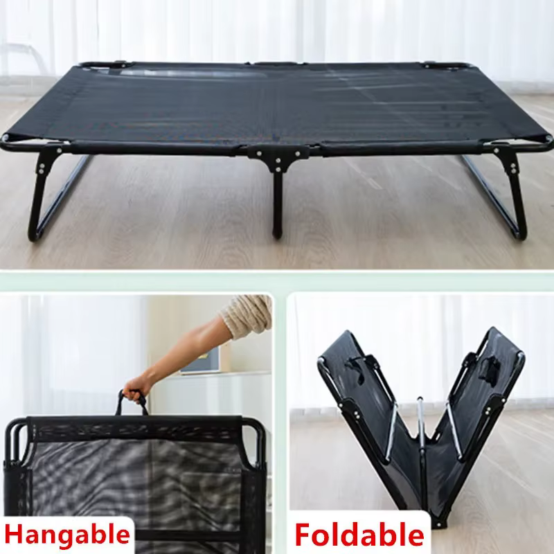 Dog Bed Breathable Dog Beds for Large Dogs Camping Sleeping Mats Kennel Anti-moisturizing Chew Proof Dogs Bed Foldable Kennel — image 6