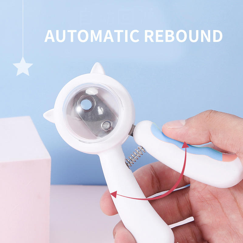 Pet Nail Clipper Stainless Steel Splash-proof Cat Nail Clipper Cleaning Grooming Pet Nail Clipper — image 1