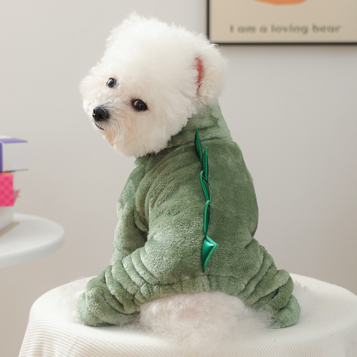 Pet Clothes Halloween Dinosaur Costume Medium and Small Size Space Dinosaur Transforming Outfit — image 3