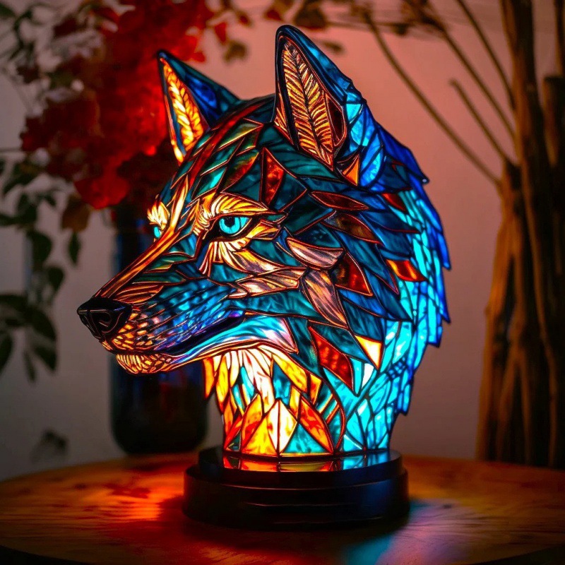 3D Colored Animal Light Desk Lamp Animal Series Decorative Night Light Animal Elephant Owl Cat Vintage Table Lamp Home Decoration — image 4