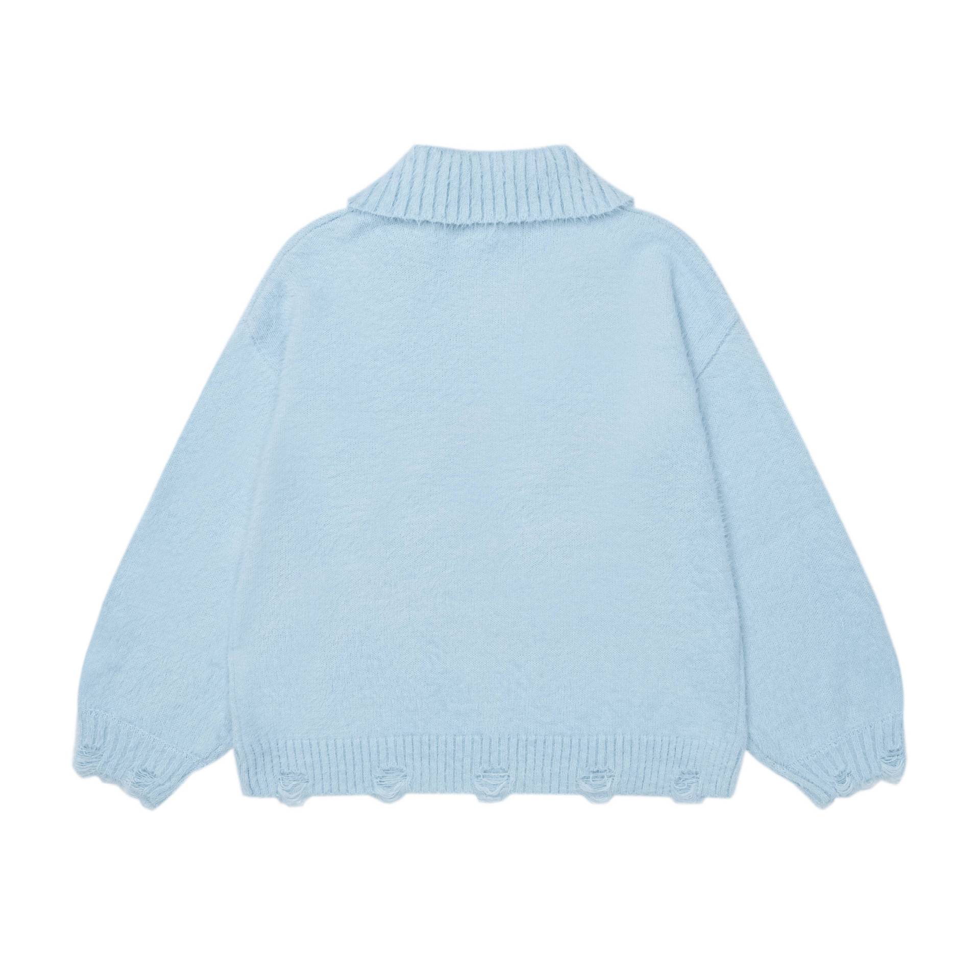 Plush little black cat sweater — image 5