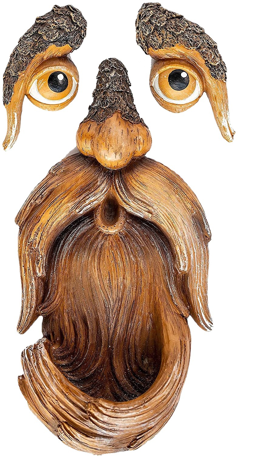 Garden Creative Decoration Outdoor Bark Monster Bird Feeder Wall Decoration Pendant Resin Crafts — image 5
