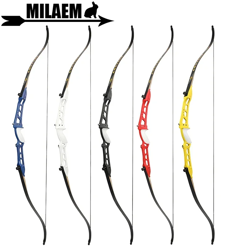 Arco Recurvo de Arquería 66/68/70 Pulgadas, 14-40lbs, con Reposaflechas, Accesorios de Arco y Flecha para Caza y Tiro al Blanco