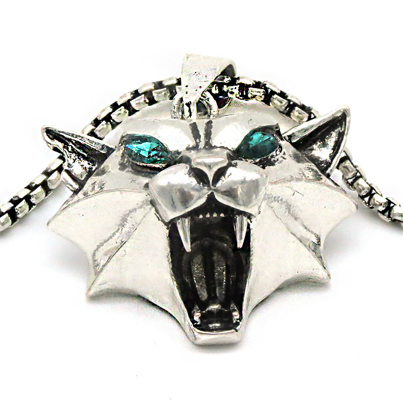 Cadena de Collar de Animal Salvaje con Piedras de Rhinestones Plateadas y Doradas — imagen 6