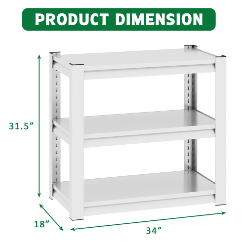 20-30 Gallon Fish Tank Stand - Metal Aquarium Stand, 34 W X 18 D X 31H Adjustable Heavy Duty Reptile Tank Stand, Adjustable 3-Tier Fish Tank Rack Shelf For Home Office, Tank Not Included — imagen 3