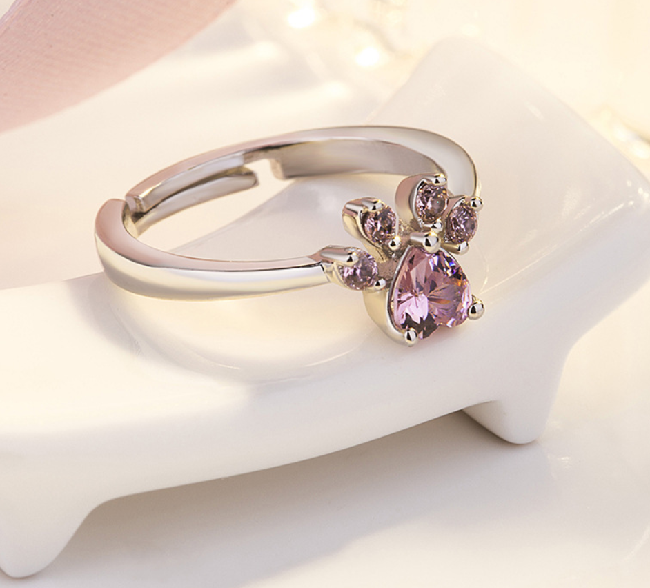 Anillo de Garra de Gato, Oso y Perro para Mujer - Conjunto de Joyas de Moda — imagen 6