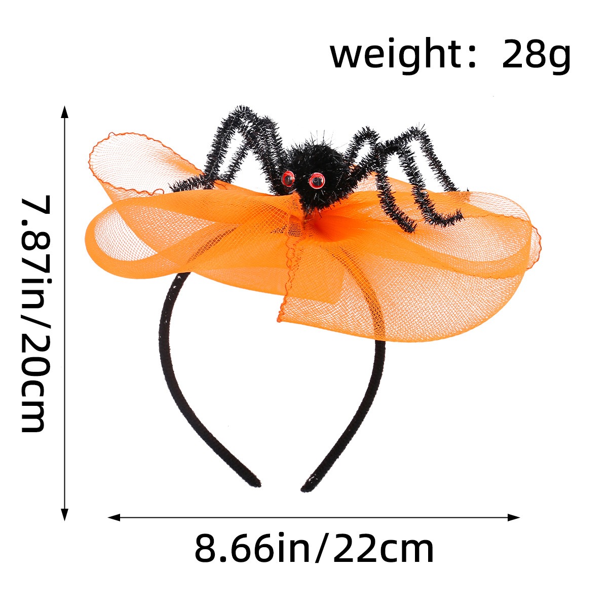 Creative Halloween skull head decoration headband ghost party dance party spider butterfly knot web headband buckle — image 4