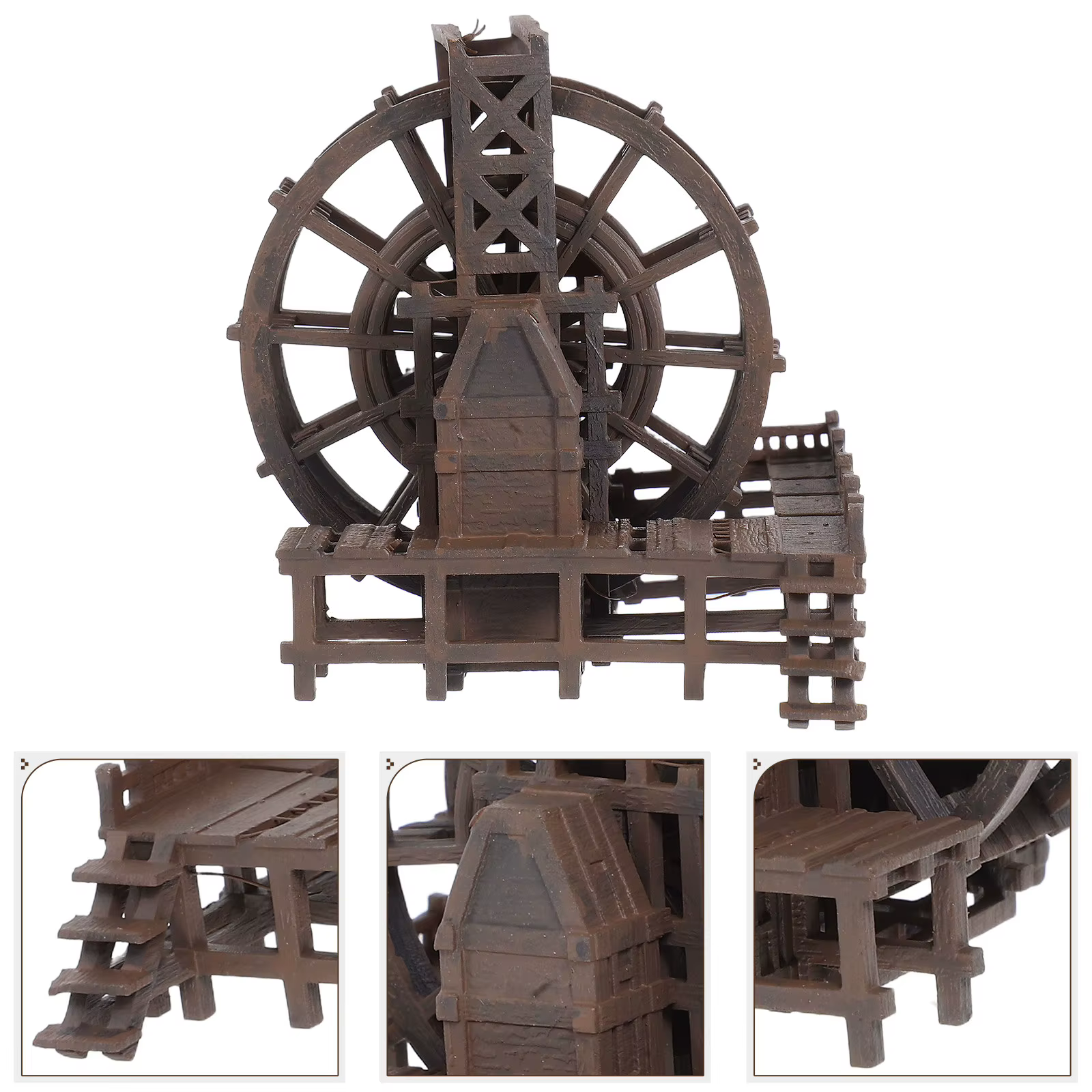 Ornamento de Molino de Viento con Rueda de Agua para Decoración de Acuario o Mesa — imagen 5