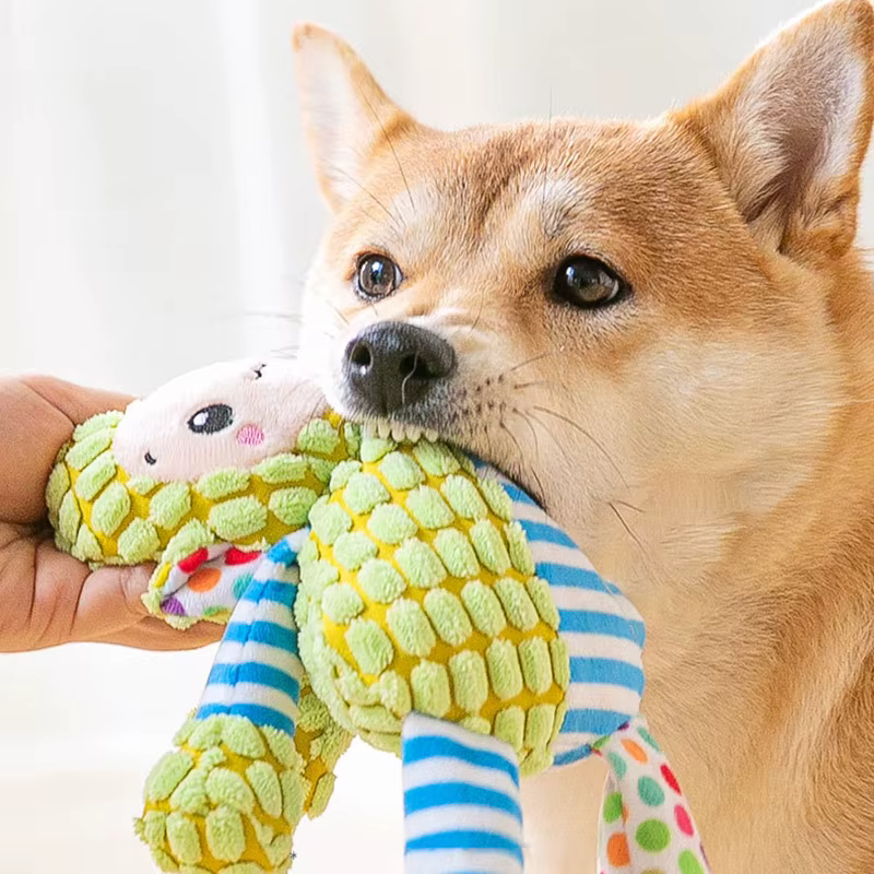 Juguete de Plush para Mascotas Gato Perro Rompecabezas Interactivo Sonoro Corte Resista Animales Adorables Juguetes para Mascotas — imagen 3