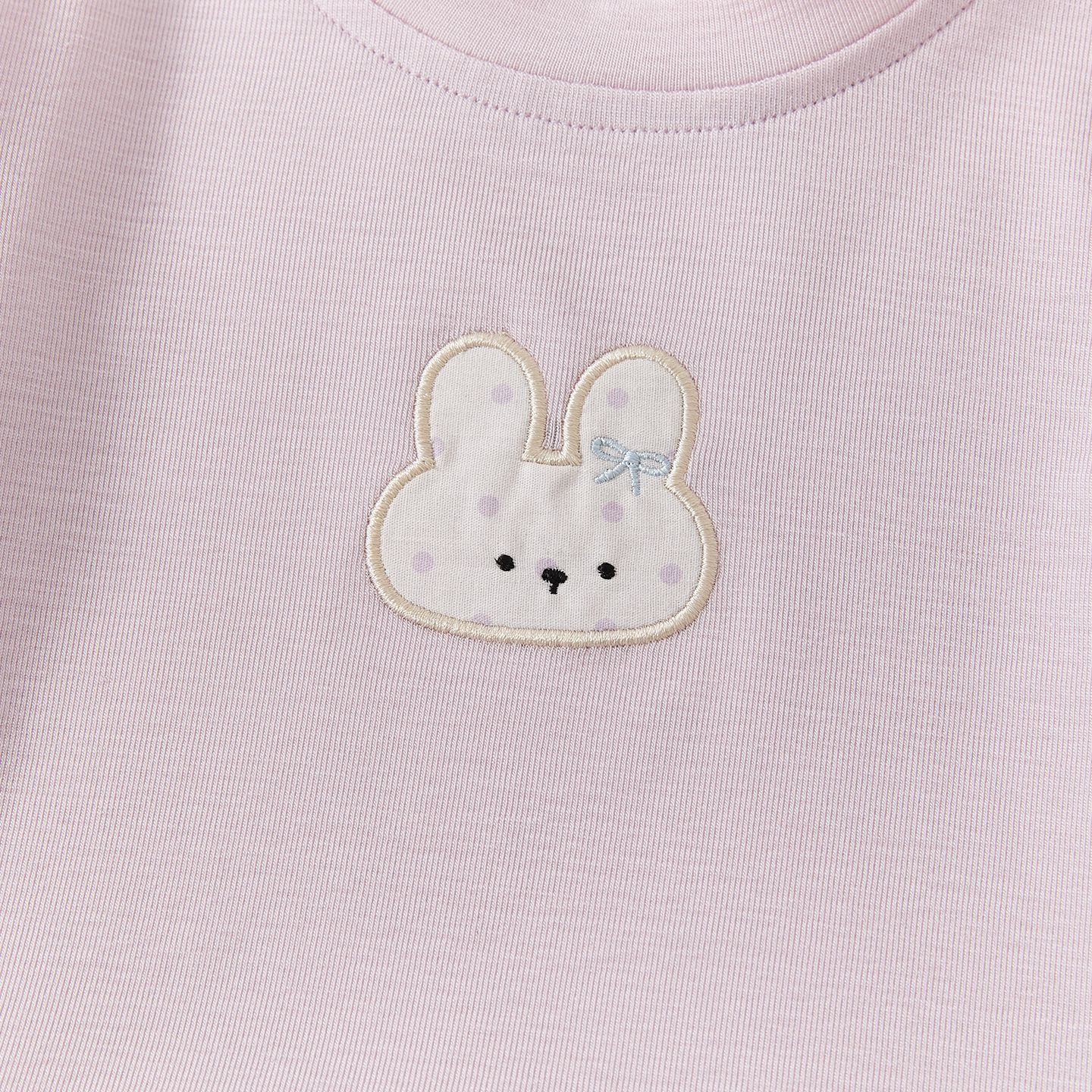 Infant Toddler Seamless Bodysuit, Cute Baby Girl Versatile Rabbit Bow Top — image 6