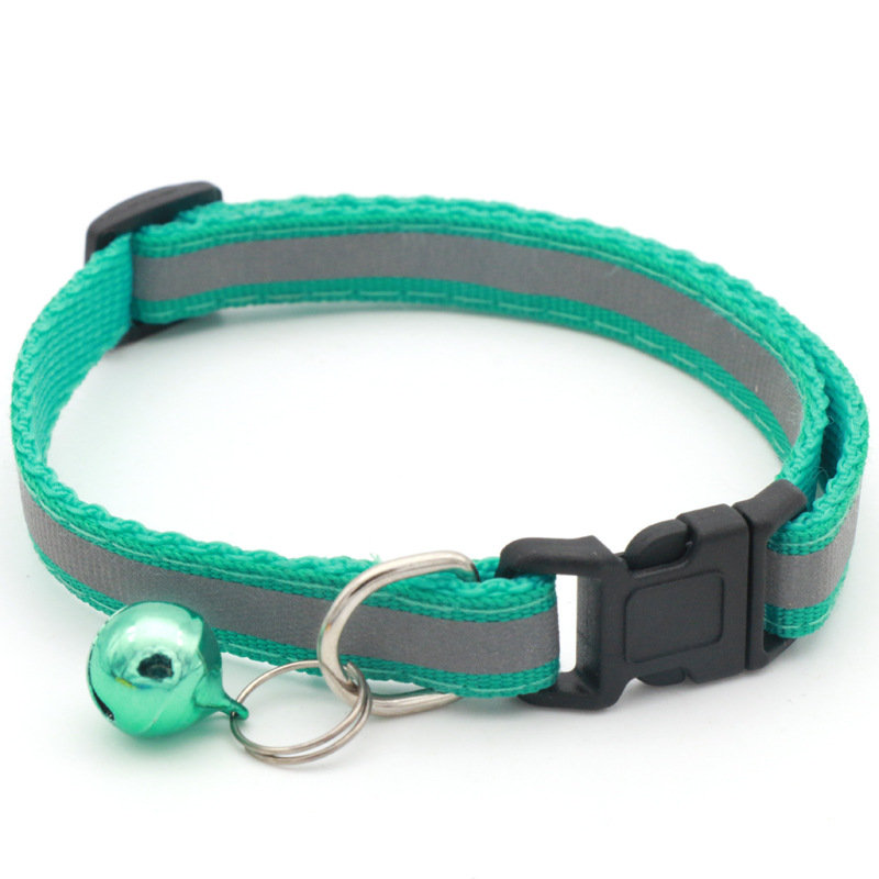 JK Pet Reflective Patch Collar Reflective Cat Dog Collar Bell Collar Pet Luminous Collar — image 2