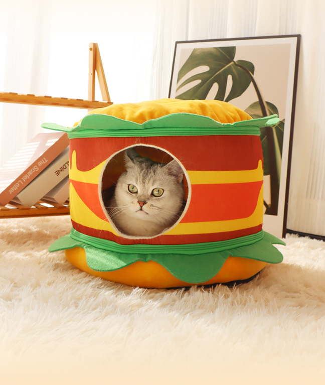 Cat Nest Cute House Four Seasons Universal Cat Villa Cat Shelter House Winter Warm Closed Dog Nest Pet Bed — image 1