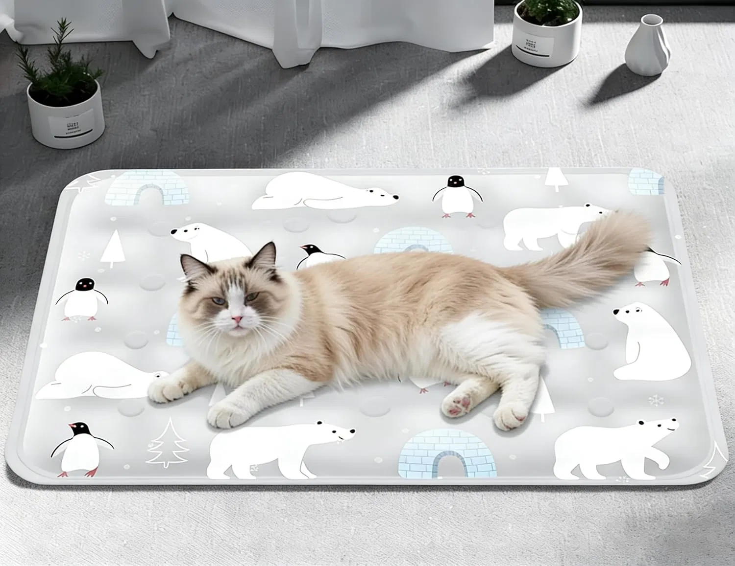 90*60 cm Dog Cooling Mat, 2026 New Summer Pet Mats, Portable Pet Cooling Pad for Travel, Washable Gel Coolings Mat for Dogs and Cats Indoor Outdoor, Reusable Chill Pad Suitable for All Pets — image 8