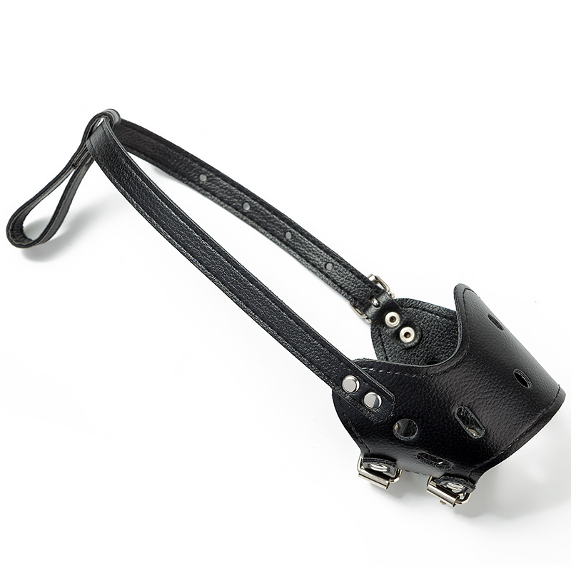 Conjunto de Boca para Perros en Cuero PU Antiderrame y Anticomida — imagen 3