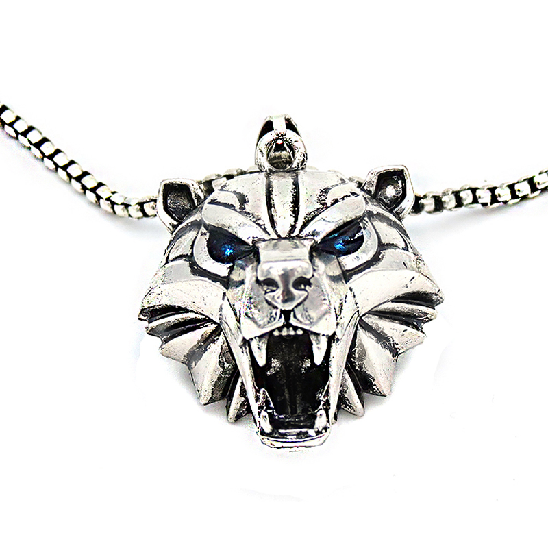 Cadena de Collar de Animal Salvaje con Piedras de Rhinestones Plateadas y Doradas — imagen 7