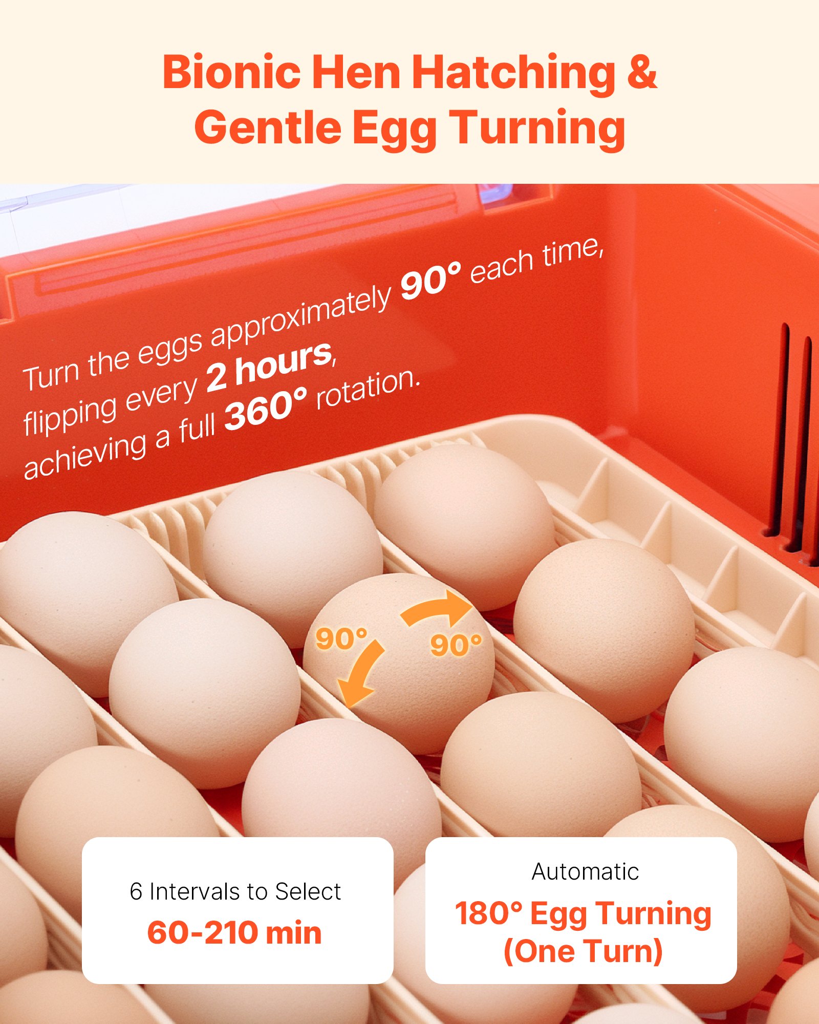 36 Egg Incubator, Automatic Egg Turner With LED Candler & Water Tray, Temperature & Humidity Control, 360° View Clear Window, Poultry Eggs Incubators For Hatching Chicks Ducks Goose Quails — imagen 2