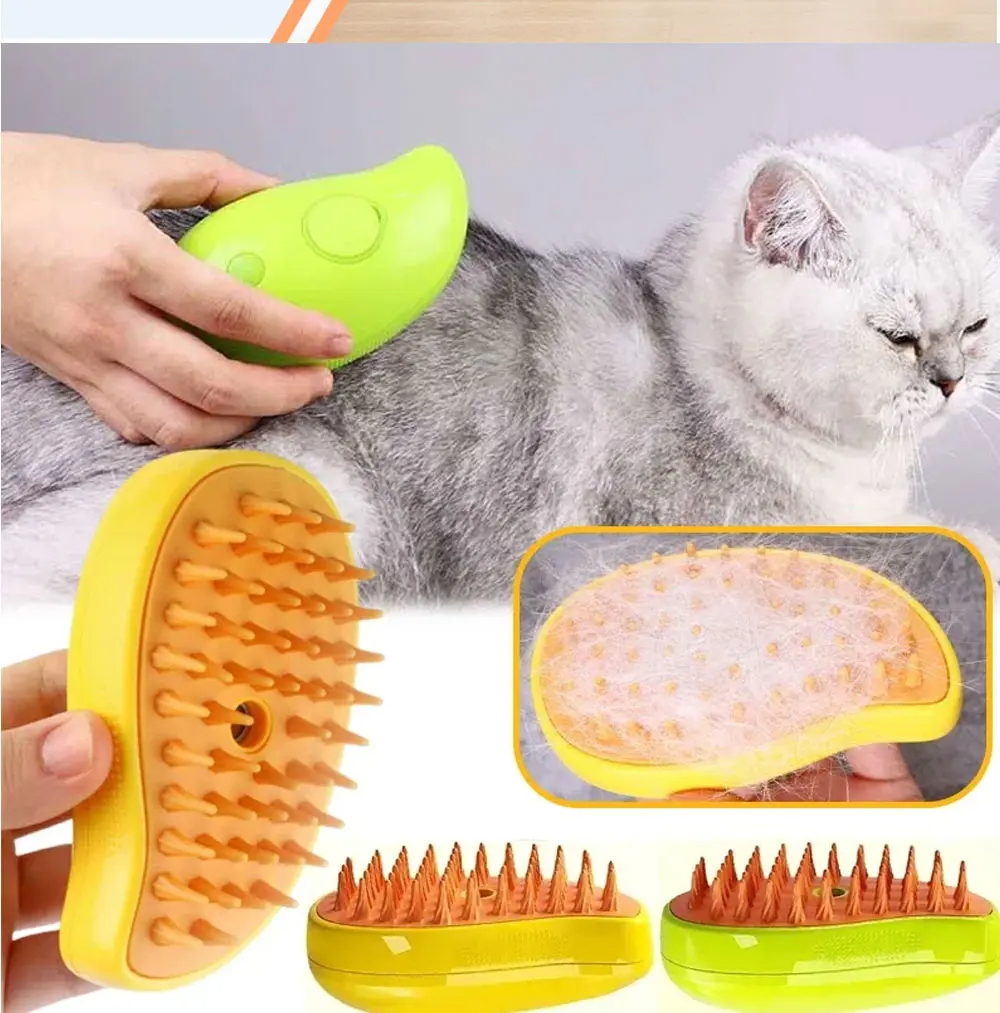 Cat Dog Steamy Brush - Yellow — image 4