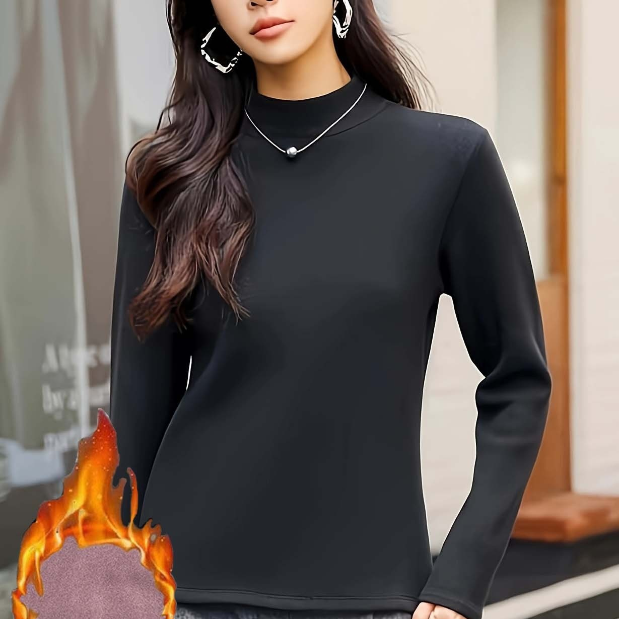 Women's Clothing Turtle Neck Thermal Underwear — image 7