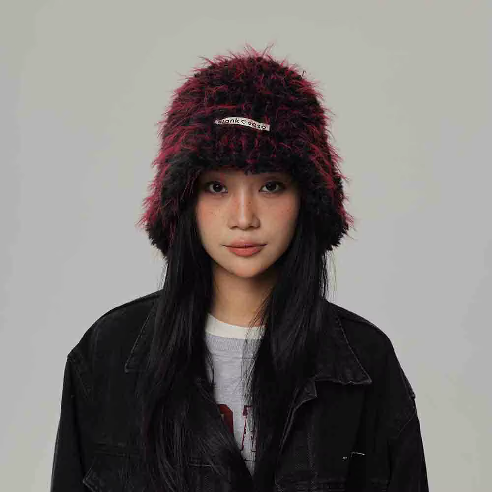 Rabbit Hair Hat Autumn and Winter Thickened Warmth and Cold Protection Hat Showy Face, Small Fur Ear Protection Fisherman's Hat — image 6