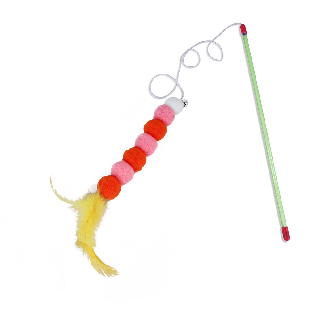 Lazo de Pescador Divertido para Gatos - Juguetes Interactivos con Campana y Colorido — imagen 3