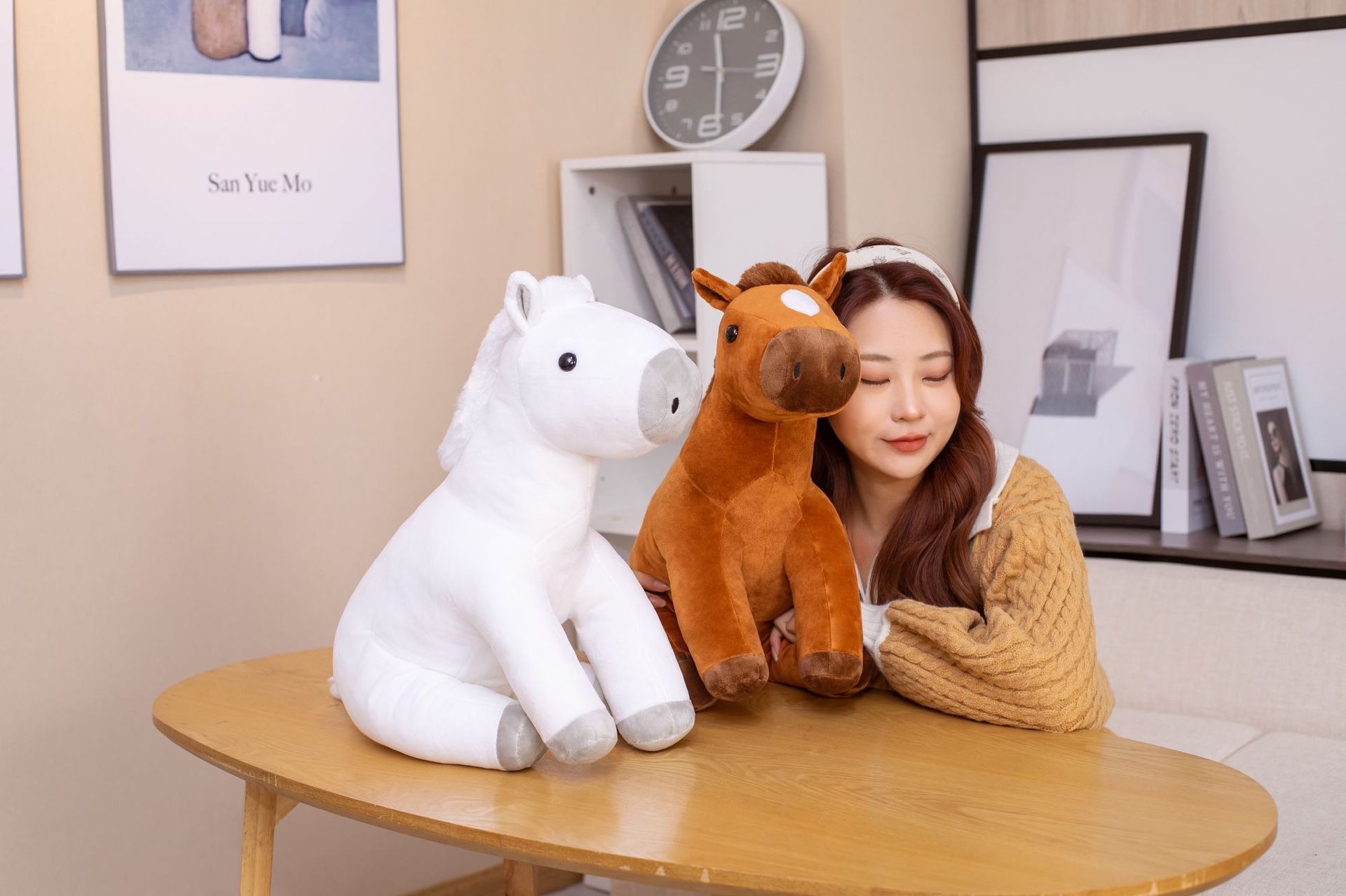 Muñeca de Pajaro Sentado de Peluche de Cabello Creativa Cojín — imagen 4