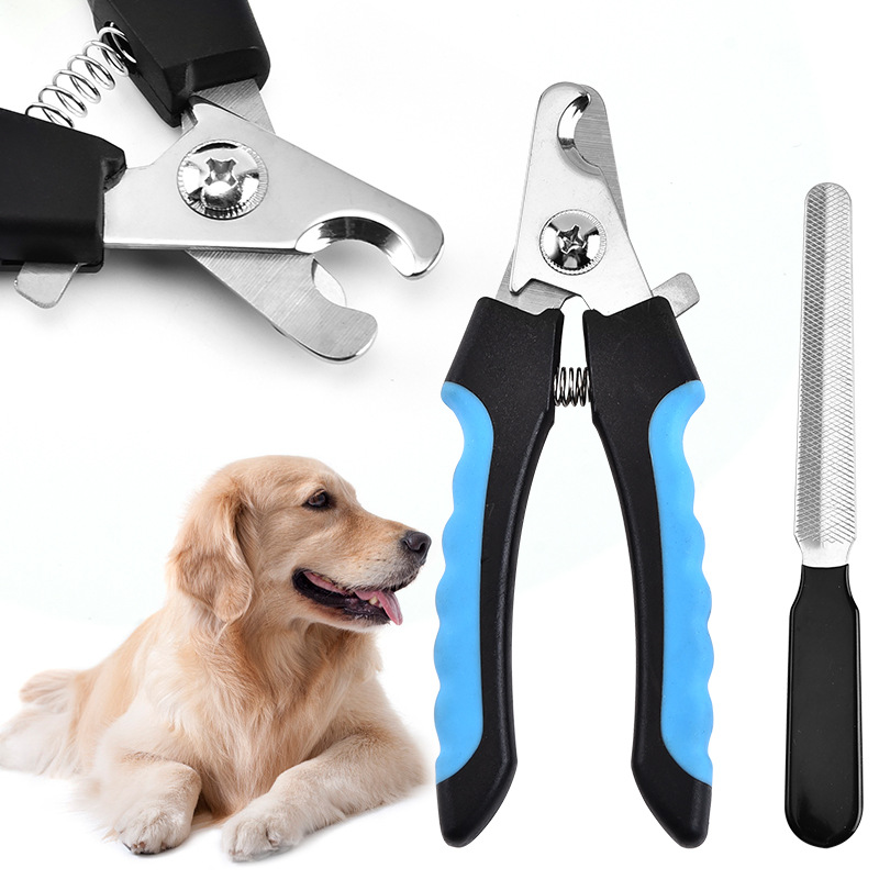 Dog Pet Nail Clipper With File Nail Clipper Cat Nail Clipper Stainless Steel Nail Clipper Pet Supplies — image 1
