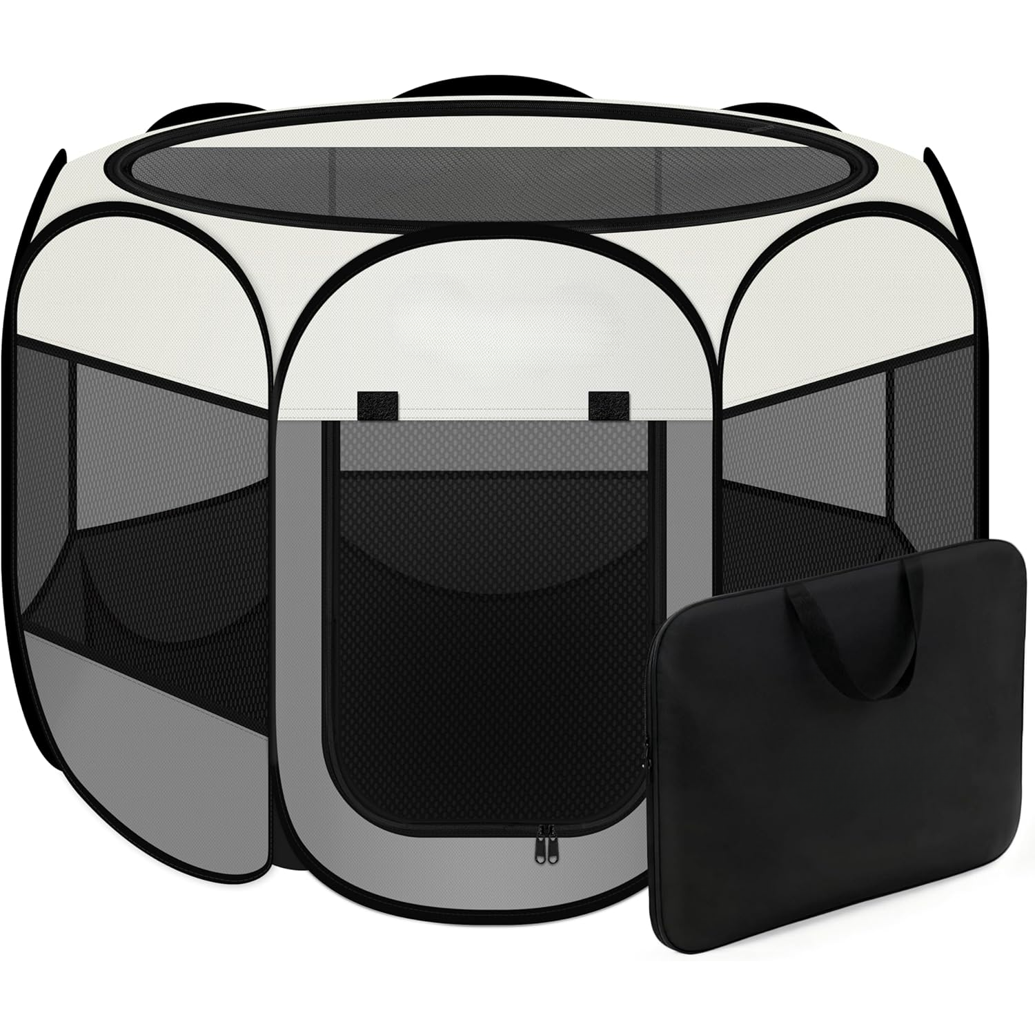 Caja de Juego para Mascotas Pequeñas - Cuna Portátil para Perros, Gatos y Animales Menores con Bolsa de Transporte — imagen 1