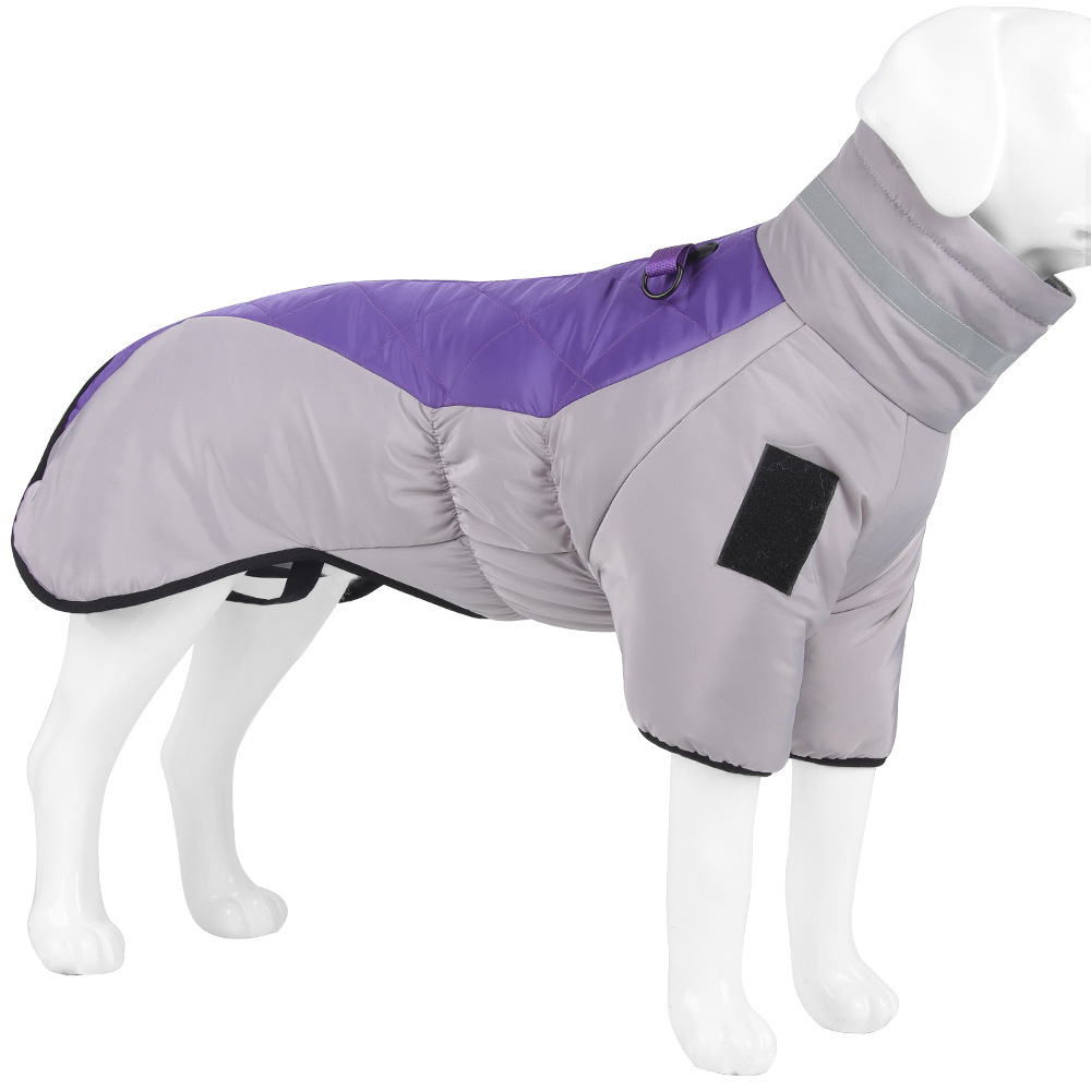Ropa de Mascotas para Otoño e Invierno - Ropa de Perro Grande y Reforzada con Reflejos Calientes - Ropa de Algodón Revestida con Aislamiento Térmico — imagen 6