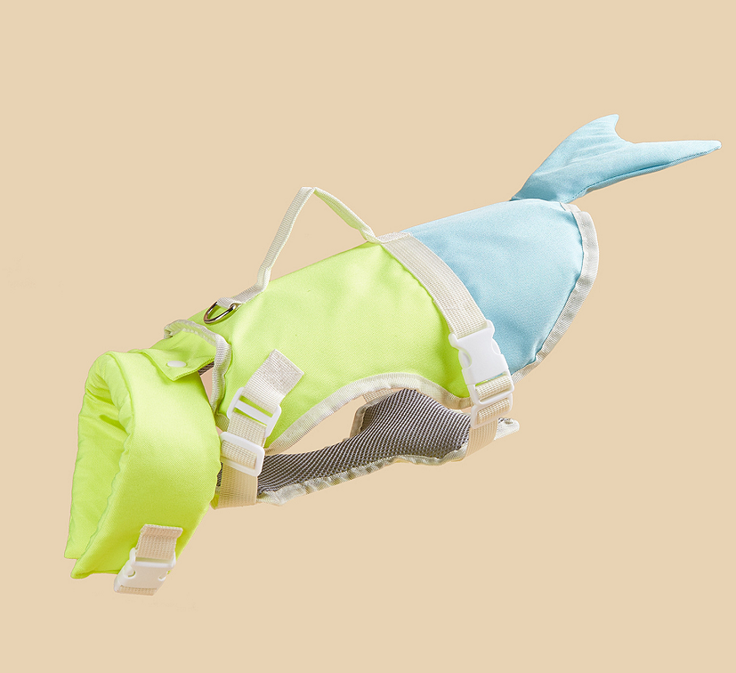 Pet Dog Life Jacket with Adjustable Neck Collar, Floating Vest for Swimming Outdoor Activities — image 3