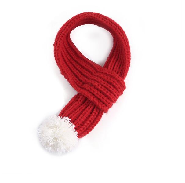 Pet Christmas Hat and Scarf Set Polar Fleece Dog Christmas Set Of 2 Pieces — image 5