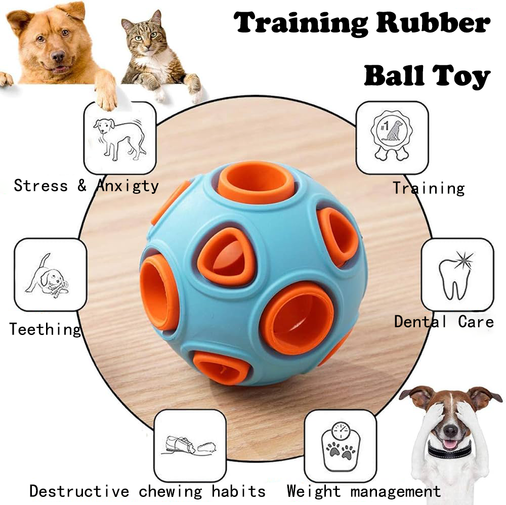 Pelota de Goma con Sonido de Campana para Perros, 2 Piezas, Juguetes Interactivos para Cachorros y Pequeños Caninos — imagen 8