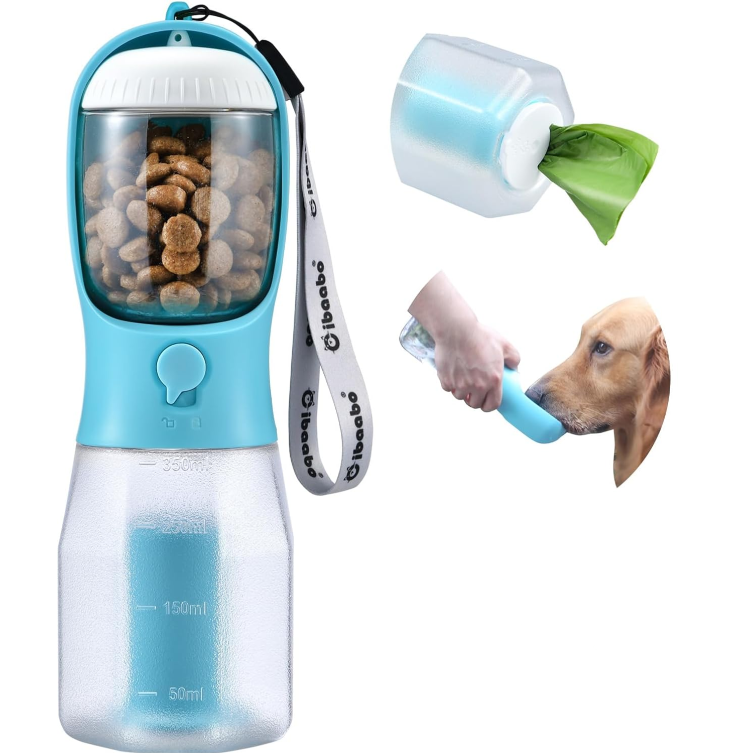 Pincel de Masaje para Baño de Mascotas Suaves - Azul — imagen 1