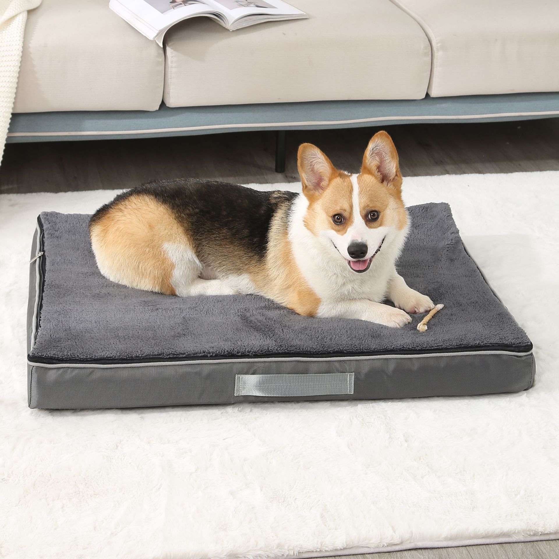 Memory Sponge Pet Mat Dog Kennel Pet Kennel Teddy Golden Autumn And Winter Waterproof Mat Fully Removable Washable Dog Bed Cat Mat — image 3