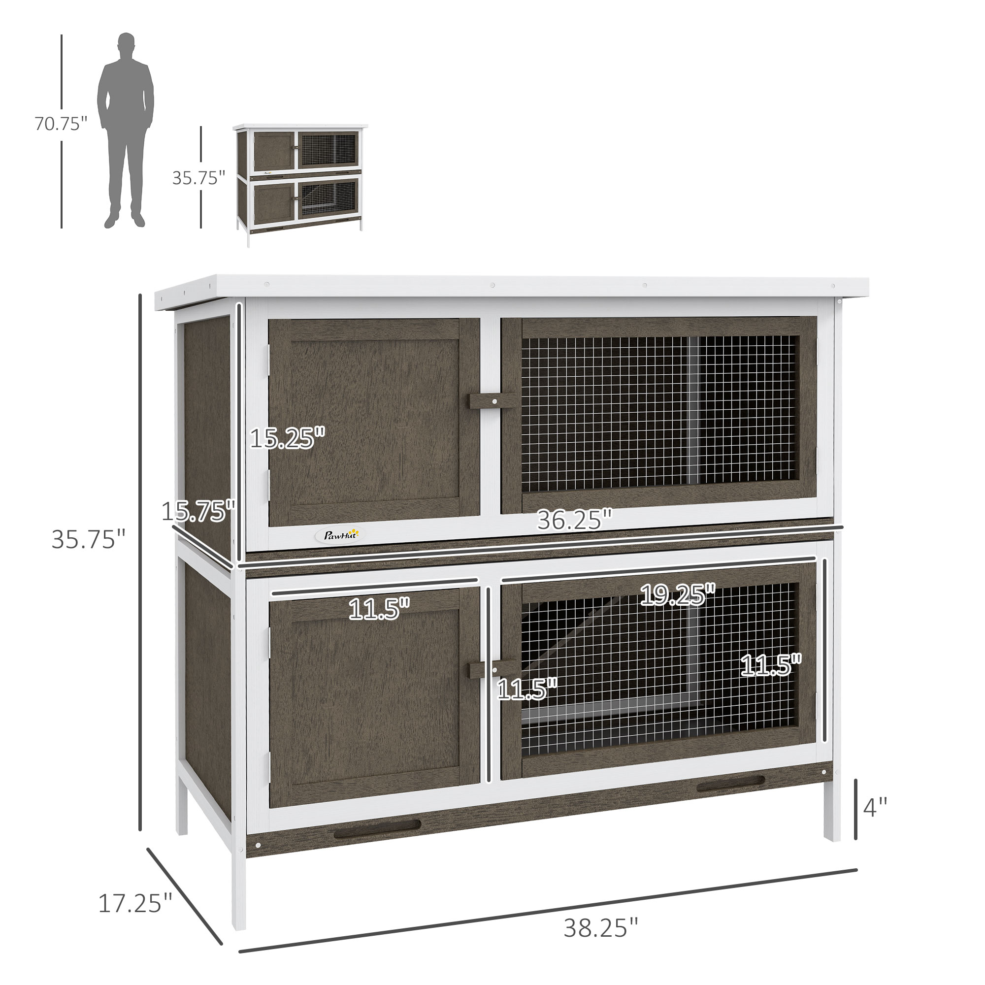 Casa para Conejos con Rampa — imagen 7