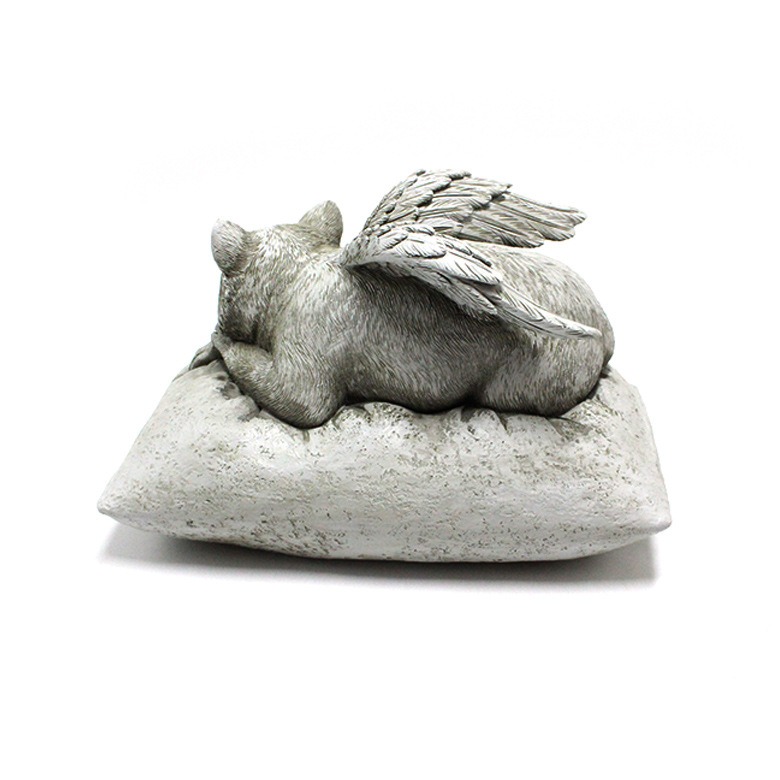 Angel cat and dog ornaments resin pet tombstone commemorative stone garden animal statue — image 3