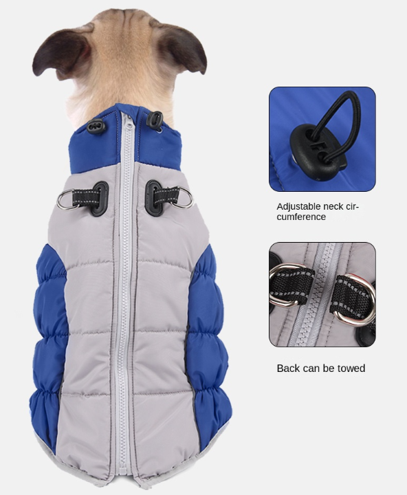 Winter Pet Cotton Coat Thick Warm Dog Clothing Comfortable Reflective Pet Clothing Manufacturer — image 3