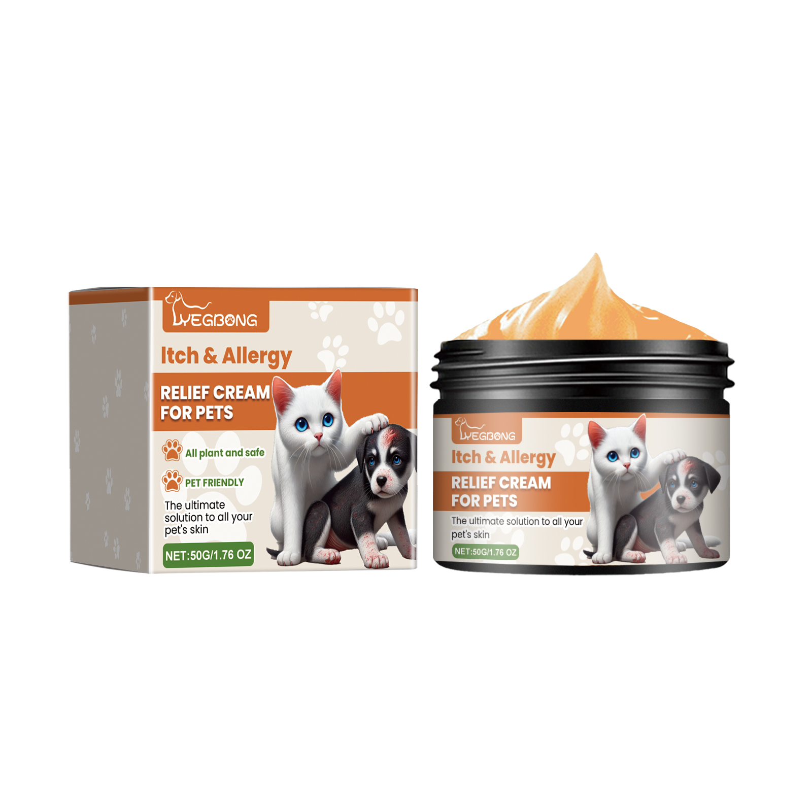 Pet Itch & Allergy Relief Cream, Soothing Skin For Dogs & Cats, Natural Herbal Extracts For Itch, Bites & Irritated Skin, 50g — image 2