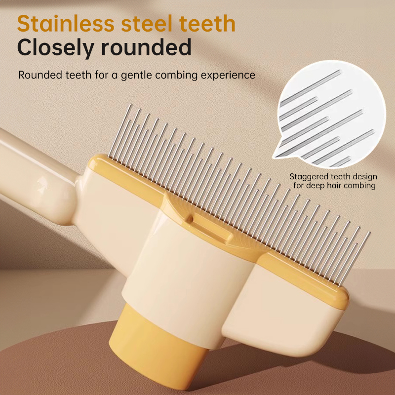 Dog & Cat Grooming Brush: Automatic Hair Remover with 1-Button Self-Cleaning & Massage — image 6