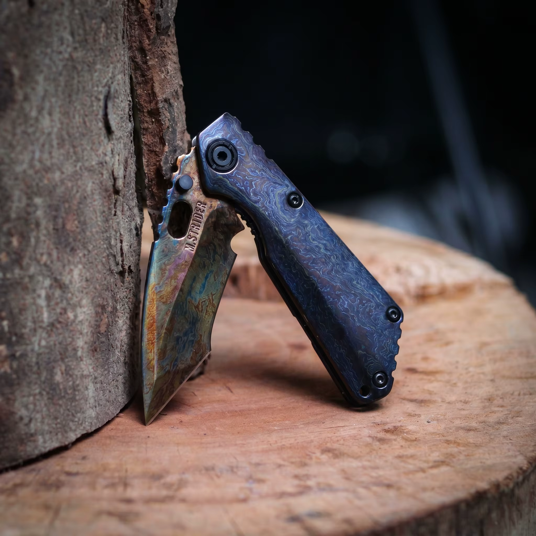 Strider Tank M390 Heat-Treated Folding Knife 61-62HRC High Hardness Outdoor Camping Survival Tool EDC Pocket Knife for Hikin — image 4